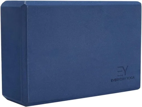 Everyday Yoga Bloque de espuma premium - Bloque de yoga antideslizante de alta densidad para equilibrio, estabilidad y estiramiento, soporte de True