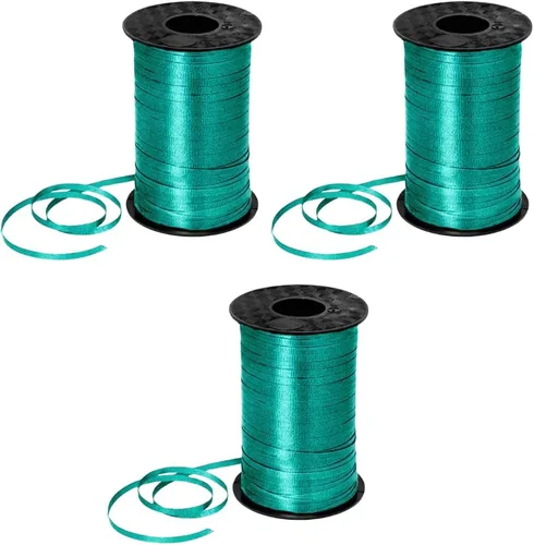 Miniatura 48 de PMU Tira de cinta rizadora negra de 500 yardas x 3/16 pulgadas para envolver regalos, decoración de cumpleaños, celebraciones, fiestas, accesorios