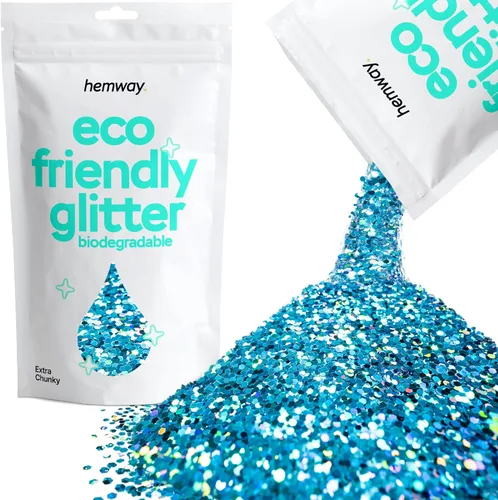 Miniatura 88 de Purpurina biodegradable, holográfica plateada, 3.5 onzas, respetuosa con el medio ambiente, extra gruesa, bioecológica, vegana para festivales