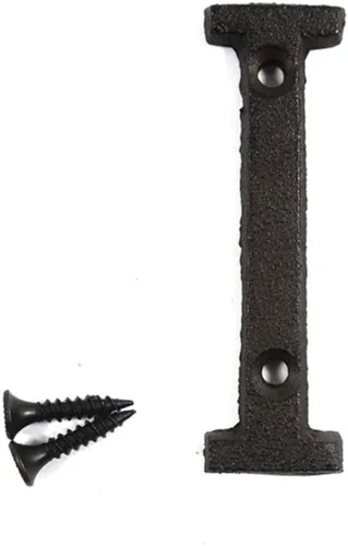Miniatura 11 de Letras del abecedario de 3" en metal de hierro fundido decorativas, estilo clásico, para colgar letreros de pared, dirección, nombre, letrero