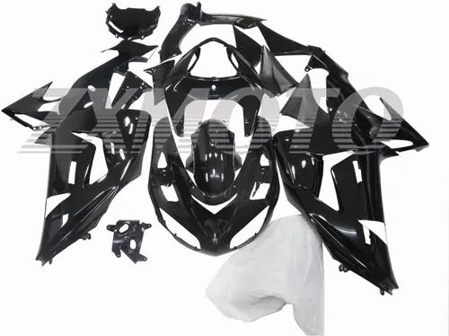 Kit de carenados de motocicleta negro brillante para Kawasaki Ninja ZX10R 2006 2007, carenados de plástico ABS
