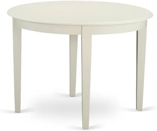 Miniatura 3 de East West Furniture BOIP3-LWH-W - Juego de mesa de cocina de 3 piezas para espacios pequeños que contiene una mesa de comedor redonda y 2 sillas
