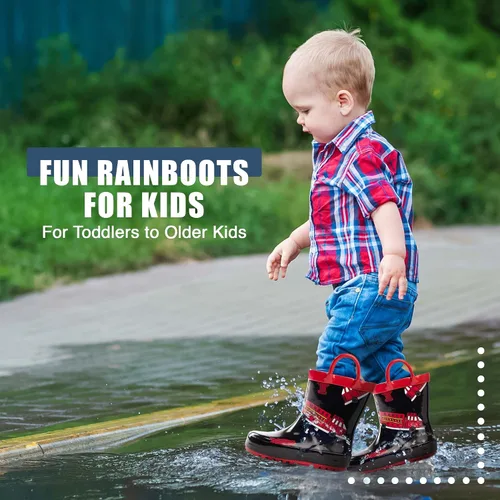 Miniatura 6 de NORTY - Botas de lluvia, de goma, impermeables, para niños botas de lluvia unicolor y estampadas, para niños