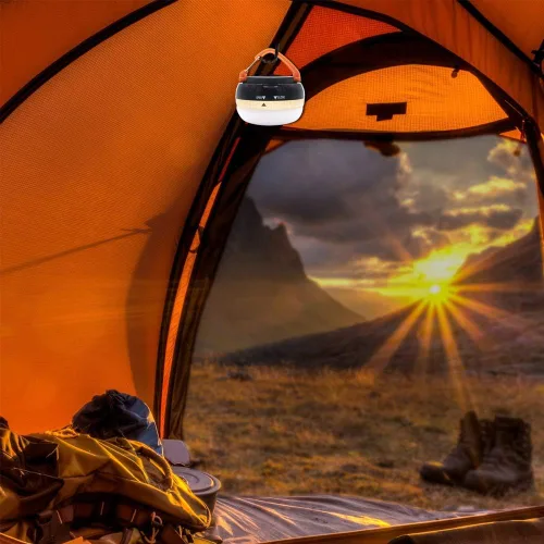 Miniatura 7 de Paquete de 2 faroles LED portátiles para camping, luz de tienda de campaña al aire libre, lámpara de campamento colgante con 5 modos, gancho