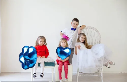 Miniatura 4 de 10 globos de aluminio en forma de corazón azul de 18 pulgadas de Mylar para decoración de fiesta de cumpleaños