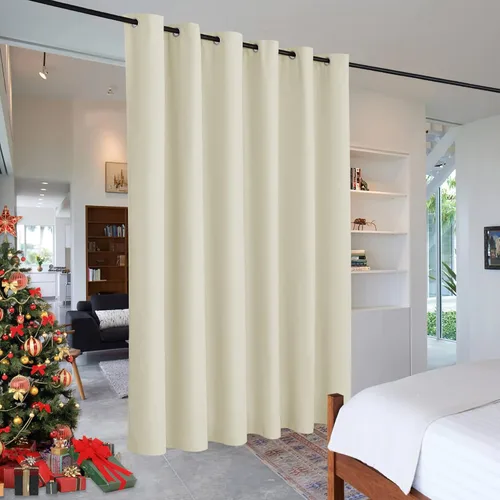 Miniatura 20 de RYB HOME - Cortinas extra largas con bloqueo de luz, persianas opacas insonorizadas para privacidad para cine en casa, oficina, fondo de patio, sala