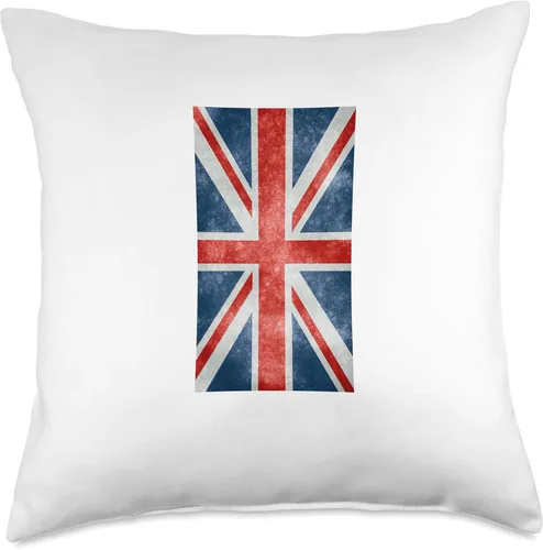 Miniatura 5 de BritishMerch Almohada vertical con bandera británica, 16 x 16 pulgadas, multicolor