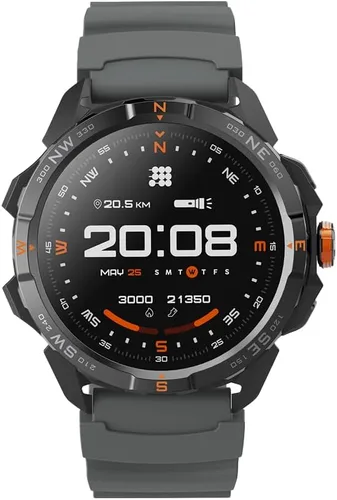 Cubitt Terra - Reloj inteligente resistente con GPS de doble banda, pantalla AMOLED de 1.48 pulgadas, mapas sin conexión, VITA AI, entrenador AI,