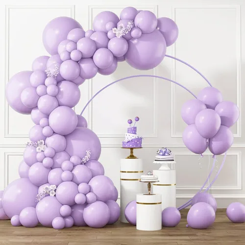 Miniatura 14 de RUBFAC Globos amarillos de diferentes tamaños, 105 piezas de 5/10/12/18 pulgadas, kit de guirnalda de globos amarillos para bodas, baby shower