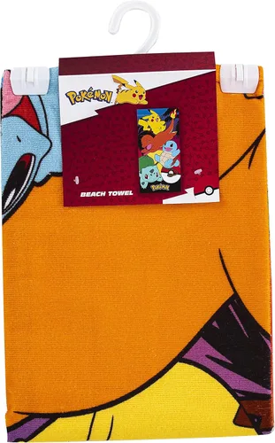 Miniatura 2 de NORTHWEST Pokemon - Toalla de playa Pikachu Charmander Squirtle Bulbasaur, suave y absorbente, 30 x 60 pulgadas, Pokémon atardecer (paquete de 6)