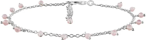 Miniatura 66 de Yanara Tobilleras de piedras preciosas para mujer, piedra natal natural, chapada en plata, joyería hecha a mano en 8.5 + 1.5 pulgadas, cristales