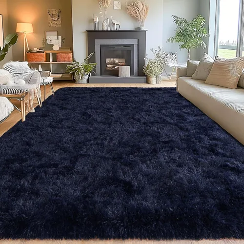 Miniatura 27 de Alfombras de área de 8x10 para sala de estar, alfombra shaggy grande ultra suave y esponjosa para dormitorio, alfombras de felpa mullida Blanco crema