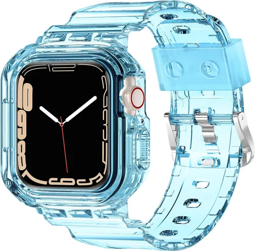Miniatura 65 de XYF Compatible con correas cristalinas para Apple Watch de 1.929 in, 1.811 in, 1.772 in, 1.732 in, 1.654 in, 1.614 in, 1.575 in, 1.496 in, funda