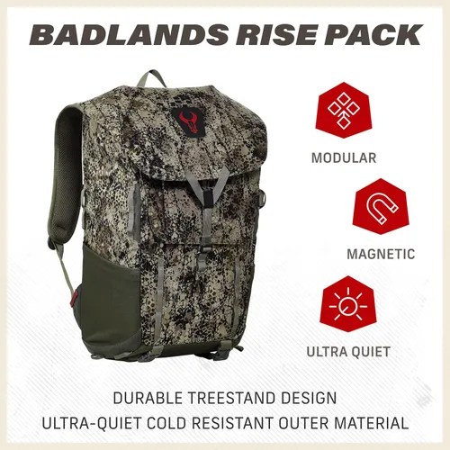Miniatura 2 de Badlands Rise Pack - Mochila de caza impermeable, sujetadores Fidlock, paquete compatible con hidratación, patrón de camuflaje, enfoque fx