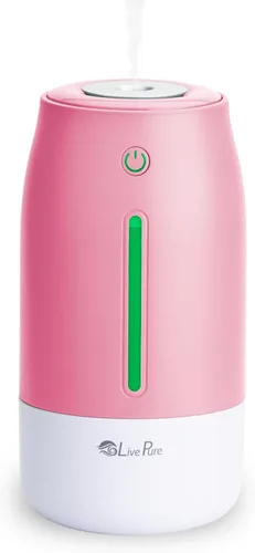 Miniatura 8 de LivePure Humidificadores de niebla fría para dormitorio. Humidificador pequeño para bebés, guardería, plantas, oficina. Humidificador ultrasónico