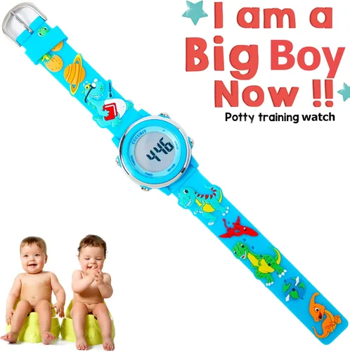 Miniatura 6 de Recordatorio diario de reloj de entrenamiento para ir al baño, resistente al agua, larga duración de la batería, temporizador de entrenamiento