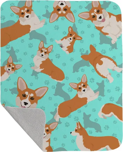 Miniatura 10 de Caroline's Treasures MLM1042LQB Airedale Terrier - Manta acolchada de 50 x 60 pulgadas, diseño de ilustraciones para cama, sofá, suave y ligera
