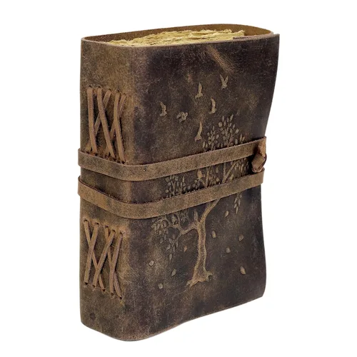 Diario de árbol de la vida, diario de cuero, cuaderno de cuero, diario vintage, diario de 200 páginas, diario de árbol de la vida para mujeres