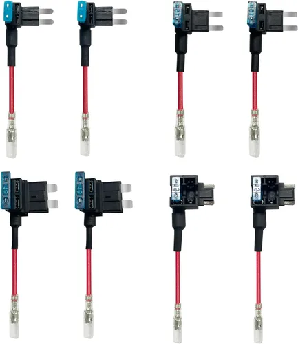 Miniatura 2 de REDTIGER F7N - Kit de cableado para cámara de salpicadero con puerto USB tipo C, kit de cable de carga para coche de 12V - 24V a 5V con fusible