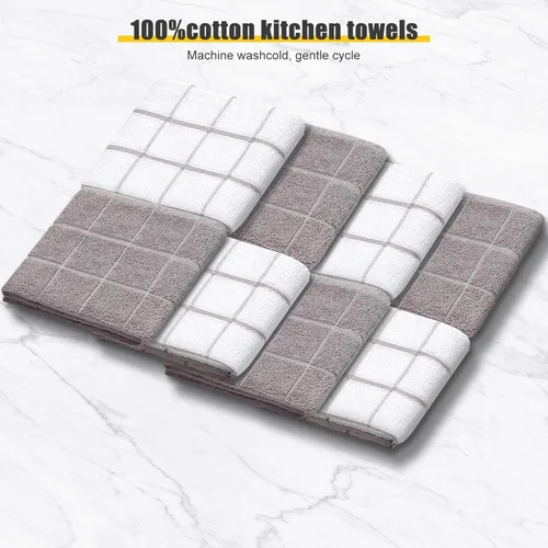 Miniatura 6 de Manoplas de horno para toallas de cocina y paños de cocina, juego de soportes para ollas, guantes de cocina, paños de cocina resistentes al calor
