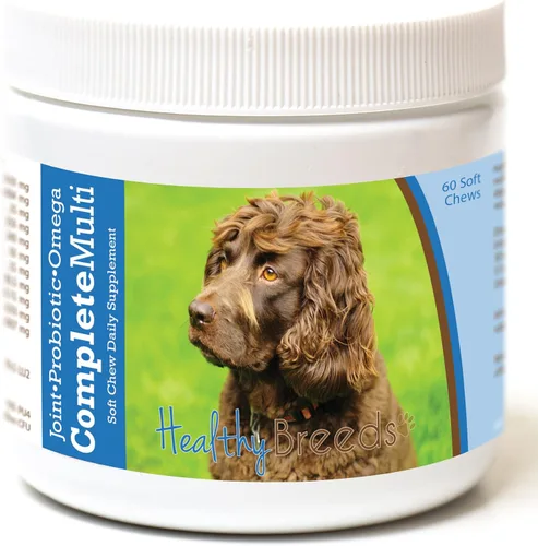 Miniatura 123 de Healthy Breeds Pug todo en uno multivitamínico suave masticable 60