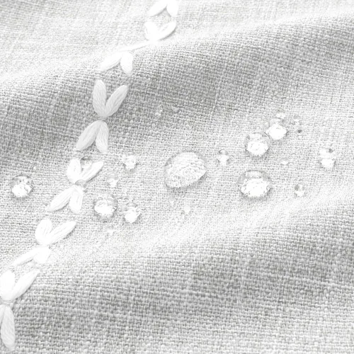 Miniatura 6 de MitoVilla Cortina de ducha bohemia extra larga de 72 x 96 pulgadas, color gris claro, moderna, estilo casa de campo, 96 pulgadas, XL, tela de lino