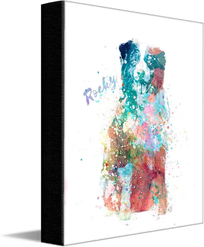 Miniatura 5 de Personal-Prints Regalo de arte personalizado para pared de perro, impresión artística moderna personalizada única de estilo acuarela La raza