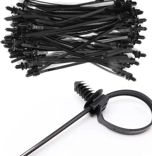 Miniatura 11 de Benliu - 30 bridas de nailon para cables de montaje a presión, 8.3 x 0.2 pulgadas, nailon resistente, surtido de autobloqueo para atar cables