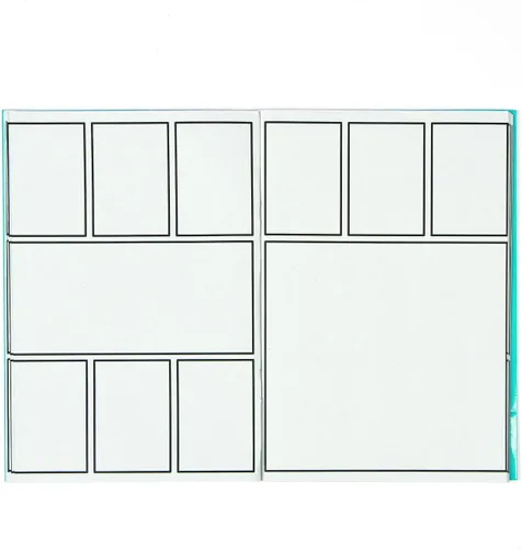 Miniatura 3 de Fun Express Libro de cómics en blanco para niños – Bloc de actividades de libro de dibujo con paneles y plantillas preimpresas Kit de cómo dibujar