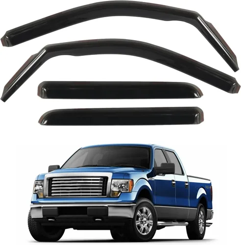Miniatura 11 de Protectores de lluvia in Channel para Jeep Grand Cherokee L 2021, 2022, 2023, 2024, 2025 2026, deflectores de viento laterales duraderos, viseras