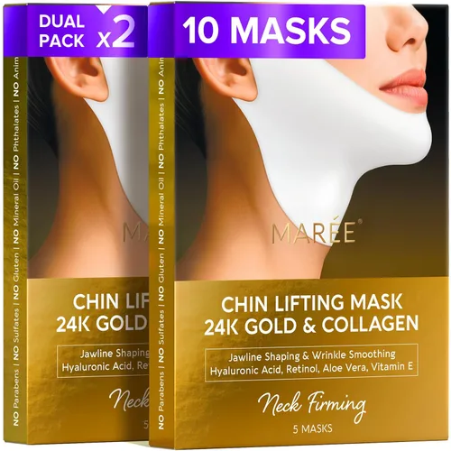 Miniatura 16 de Máscara de elevación V Line de MAREE con ácido hialurónico – Máscara facial profunda de colágeno para mujeres – Máscaras faciales moldeadoras