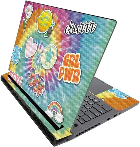 Miniatura 656 de MightySkins - Skin brillante con purpurina para Alienware M17 R3 (2020) y M17 R4 (2021) - Diversión de los años 90 Acabado duradero con purpurina