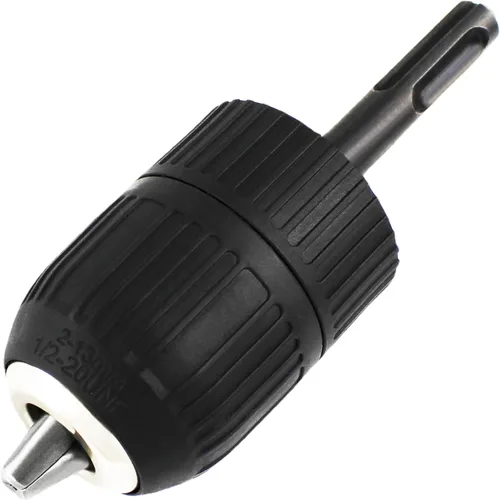Miniatura 8 de HFS (R) Portabrocas sin llave para taladro de 3/8" con 24 UNF rosca montaje eje 0.031-0.394 in capacidad