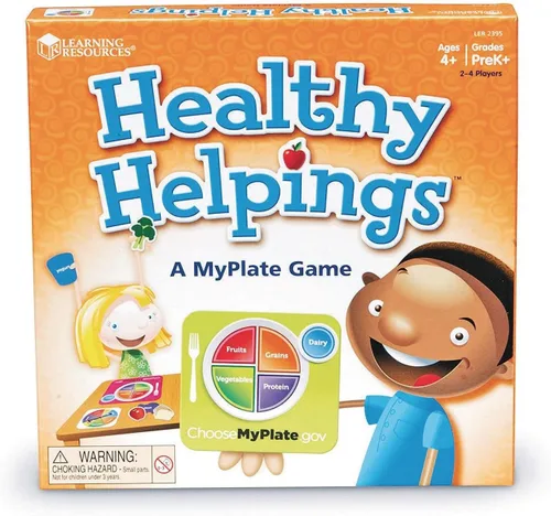 Miniatura 3 de Learning Resources Healthy Helpings A Myplate Game, 2-4 jugadores, juego de 56 piezas, a partir de 4 años