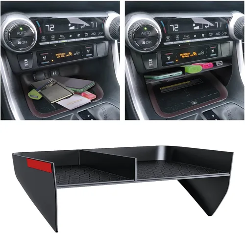 Miniatura 3 de DIAMOOKY Organizador de Consola Central Mejorado Compatible con Toyota RAV4 2025 2024 2023 2022 2021 2020 2019 Accesorios Interiores, Bandeja