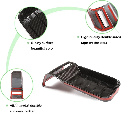 Miniatura 4 de Caja de Reposabrazos de Consola Central Caja de Almacenamiento Cubierta Calcomanía de Ranura Accesorios de Automóvil para Toyota Tundra 2014-2021