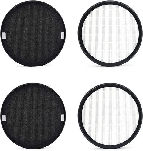 Miniatura 5 de Filtro de repuesto Halo, compatible con Pure Enrichment PureZone Halo Purfier PEAIRDSK, juego de filtros 2 en 1 (paquete de 2)