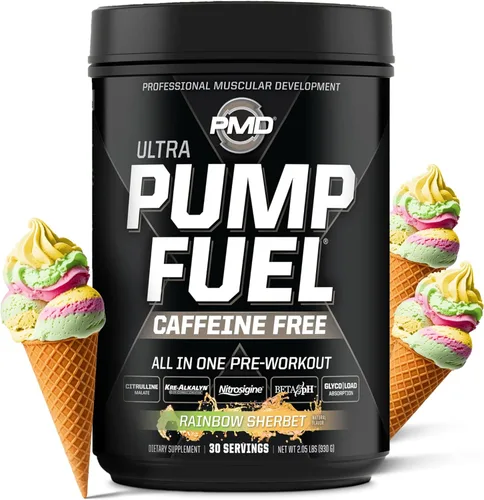 Miniatura 25 de PMD Sports Pump Fuel Ultra Insanity - Polvo de preentrenamiento premium y bomba muscular, mayor enfoque, resistencia y recuperación, creatina Mango