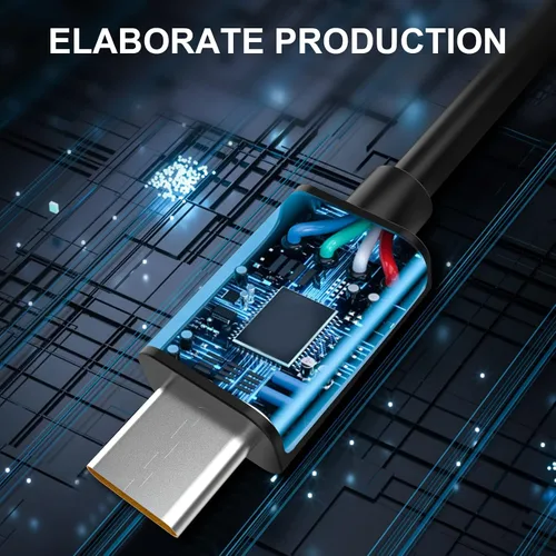 Miniatura 4 de Toxaoii Cable de carga USB tipo C compatible con HyperX SoloCast, QuadCast S, QuadCast 2 micrófono de condensador, también compatible