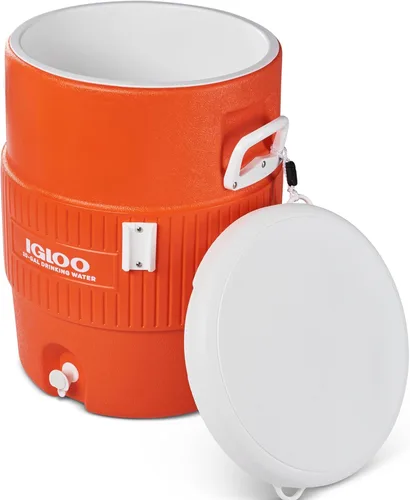 Miniatura 10 de Igloo Enfriador deportivo Dispensador de bebidas aislado con boquilla Estación portátil de lavado de manos Naranja 10 galones