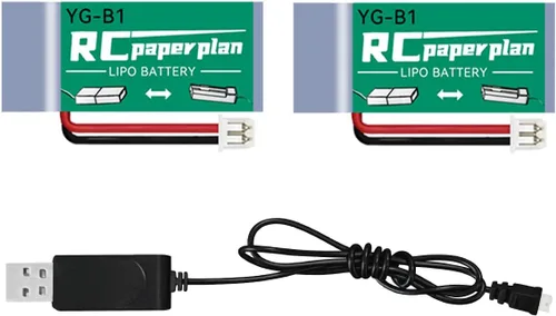 Miniatura 9 de HAWK'S WORK 2 baterías Lipo de 3.7 V, batería recargable de polímero de litio de 150 mAh para helicópteros RC Plane Drone todos los modelos