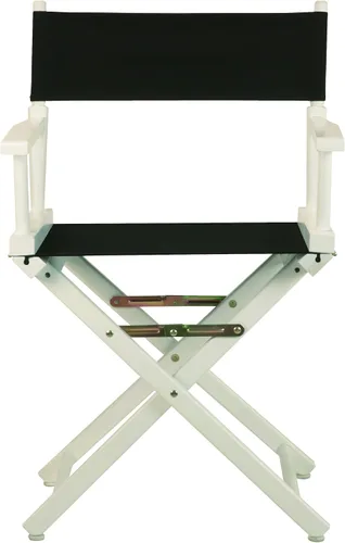 Miniatura 7 de Casual Home - Silla de director de 18.0 in, marco blanco con lona negra