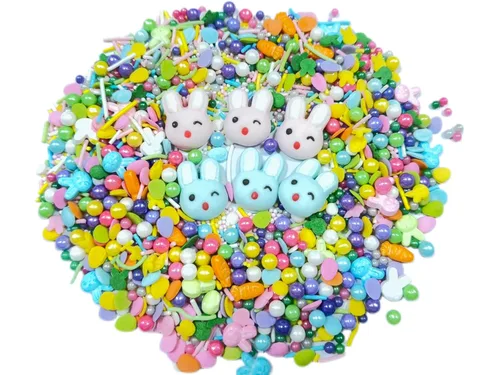 Miniatura 12 de Sentovac Gránulos comestibles de mezcla de unicornio para decorar Gránulos comestibles para cupcakes para tartas, 1 botella de 3.35 onzas / 3.35