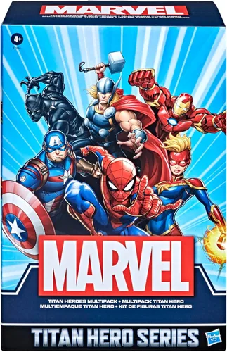 Miniatura 6 de Marvel Titan Hero Series - Figura de acción multipaquete, 6 figuras de acción, juguetes de 12 pulgadas, inspirados en Marvel Comics, para niños de 4