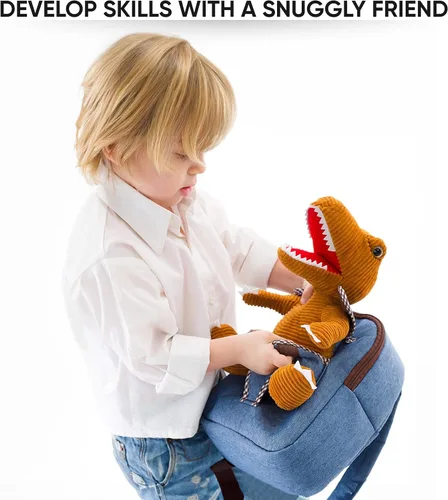 Miniatura 4 de Naturally KIDS - Juguetes de dinosaurio para niños de 2 a 5 años, regalo de cumpleaños, mochila de dinosaurio para niños pequeños