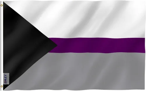 Miniatura 7 de Anley Fly Breeze - Bandera demiromántica del orgullo de 3 x 5 pies, color vivo y a prueba de decoloración, cabecera de lona y doble costura
