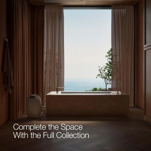 Miniatura 8 de Kohler 73081-3-TT Composed® Grifo de baño con asas cruzadas, titanio vibrante