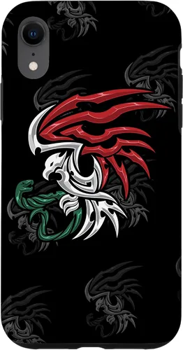 Miniatura 24 de iPhone 13 Bandera de México - Funda estilo tribal del escudo de armas mexicano