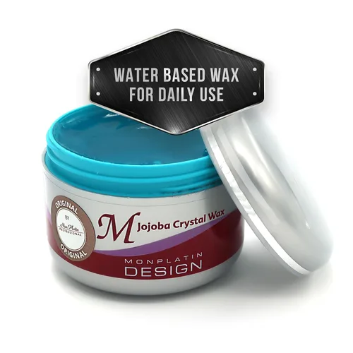 Mon Platin Jojoba hair wax for men wet look (9.5 Oz Jojoba & Black Caviar)