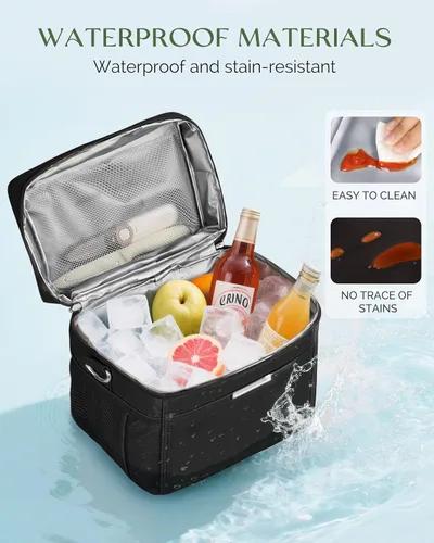Miniatura 2 de HOMESPON Lonchera para Mujeres y Hombres - Bolsa de almuerzo aislada impermeable, ligera, bolsa enfriadora para el trabajo, picnic, viaje